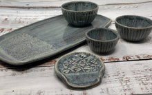 Load image into Gallery viewer, Tray - Denim / Dragonflies / Large