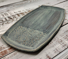 Load image into Gallery viewer, Tray - Denim / Dragonflies / Large