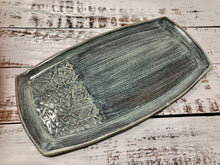 Load image into Gallery viewer, Tray - Denim / Dragonflies / Large