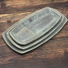 Load image into Gallery viewer, Tray - Denim / Dragonflies / Large